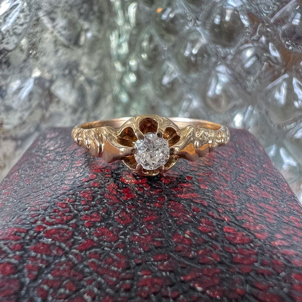 Victorian Diamond Ring, Old Euro 0.10ct sold by Doyle and Doyle an antique and vintage jewelry boutique