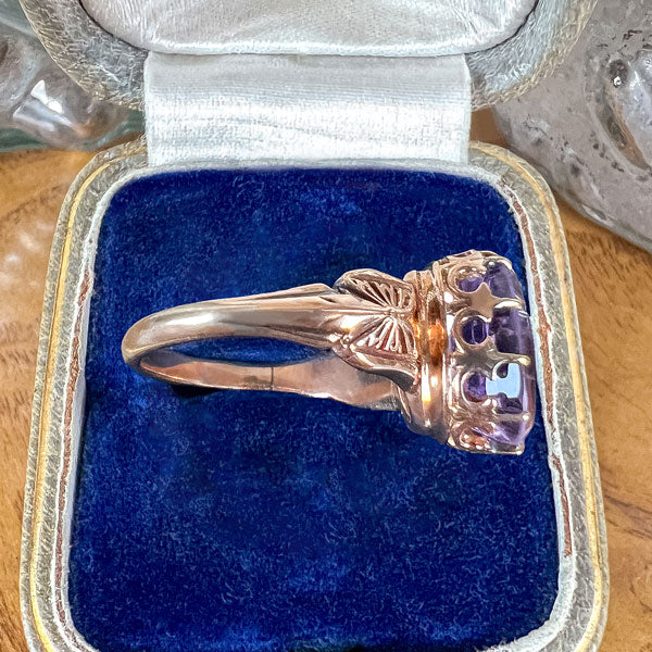 Victorian Amethyst Ring sold by Doyle and Doyle an antique and vintage jewelry boutique