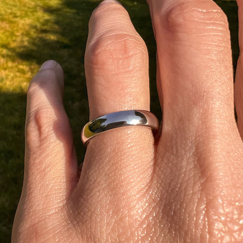 Vintage Tiffany & Co. Wedding Band Ring sold by Doyle and Doyle an antique and vintage jewelry boutique