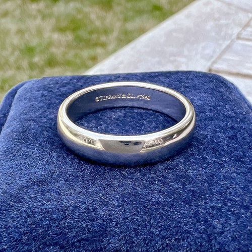Vintage Tiffany & Co. Wedding Band Ring sold by Doyle and Doyle an antique and vintage jewelry boutique