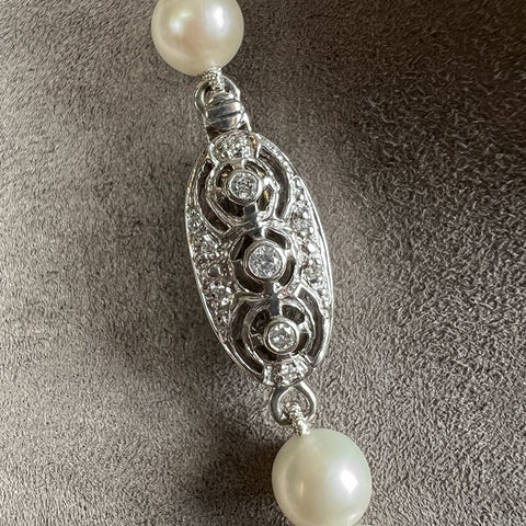 Vintage Pearl Single Strand Necklace