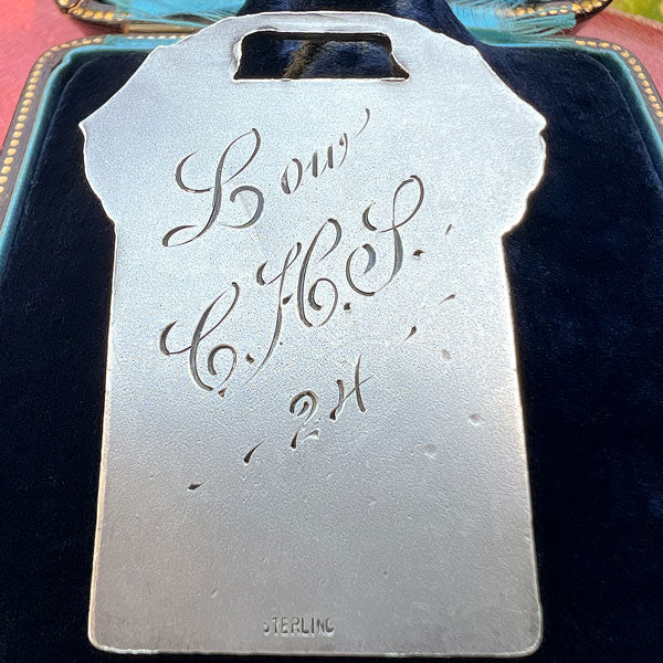 Antique Art Deco Silver Track Hurdle Medal, 1924 sold by Doyle and Doyle an antique and vintage jewelry boutique