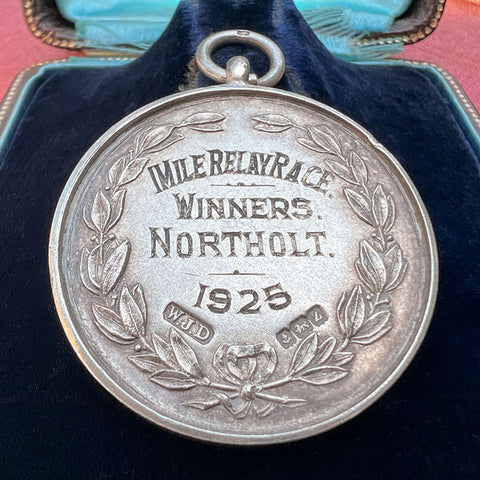 Antique Art Deco Royal Air Force Silver Track Medal, 1925 sold by Doyle and Doyle an antique and vintage jewelry boutique