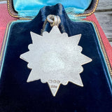 Antique Edwardian Silver Fancy Medallion Fob, 1909 sold by Doyle and Doyle an antique and vintage jewelry boutique