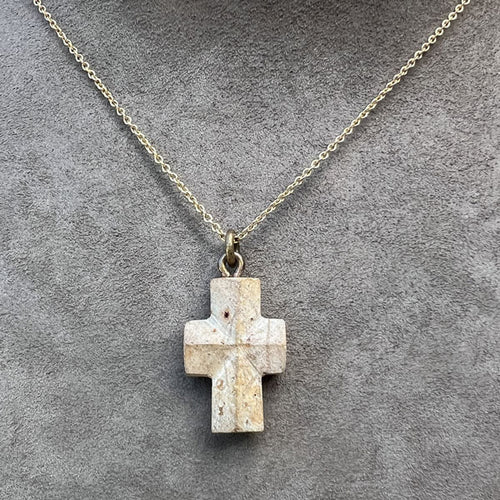 Antique Staurolite Cross sold by Doyle and Doyle an antique and vintage jewelry boutique