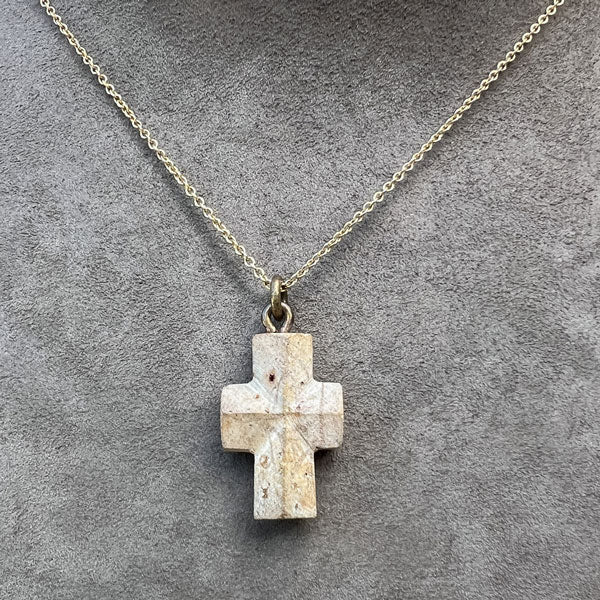 Antique Staurolite Cross sold by Doyle and Doyle an antique and vintage jewelry boutique