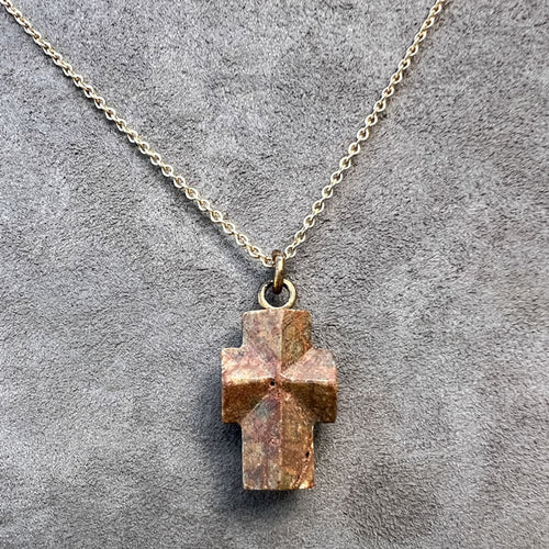 Antique Staurolite Cross sold by Doyle and Doyle an antique and vintage jewelry boutique