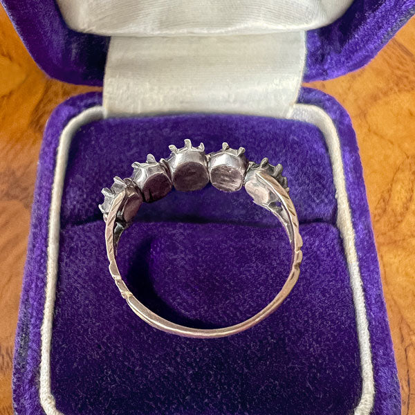 Georgian Rose Cut Diamond Ring sold by Doyle and Doyle an antique and vintage jewelry boutique