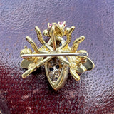 Vintage Sapphire & Diamond Bee Pin/ Pendant, from Doyle & Doyle antique and vintage jewelry boutique