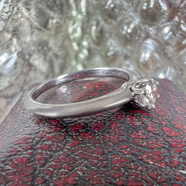 Vintage Tiffany & Co. Engagement Ring, RBC 0.18ct. sold by Doyle and Doyle an antique and vintage jewelry boutique