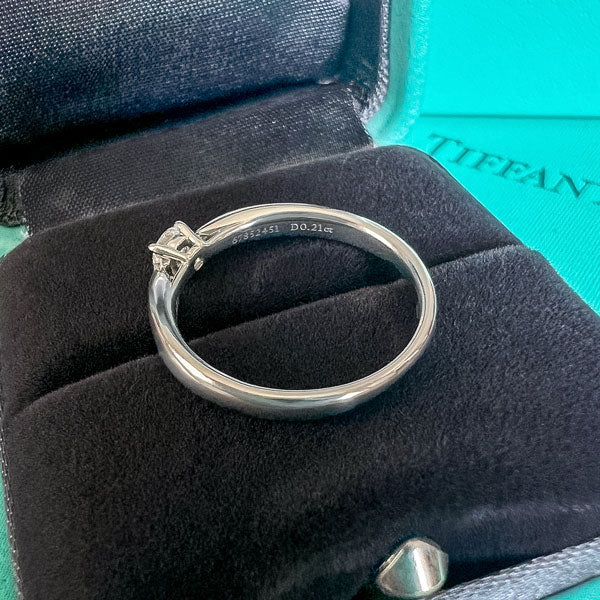 Vintage Tiffany & Co. Engagement Ring, RBC 0.21ct. sold by Doyle and Doyle an antique and vintage jewelry boutique