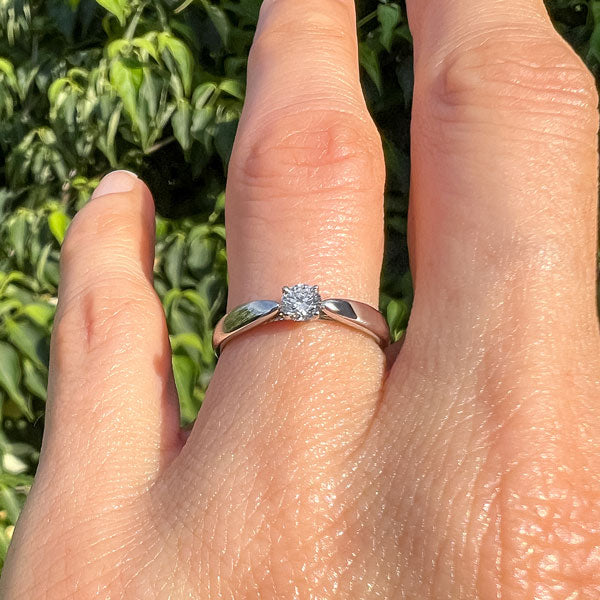Vintage Tiffany & Co. Engagement Ring, RBC 0.21ct. sold by Doyle and Doyle an antique and vintage jewelry boutique