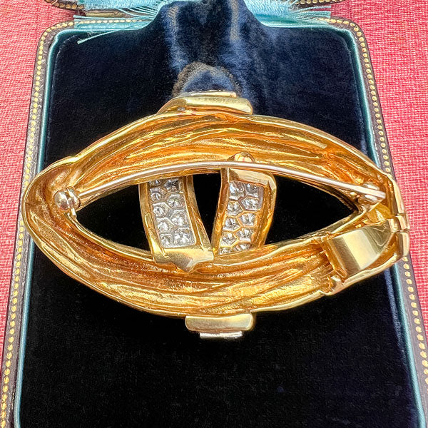 Vintage Diamond Pin/ Pendant sold by Doyle and Doyle an antique and vintage jewelry boutique