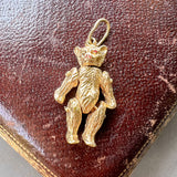 Vintage Movable Bear Charm sold by Doyle and Doyle an antique and vintage jewelry boutique