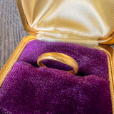 Vintage Half Round Wedding Band sold by Doyle and Doyle an antique and vintage jewelry boutique