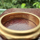 Vintage Faceted Wedding Band sold by Doyle and Doyle an antique and vintage jewelry boutique
