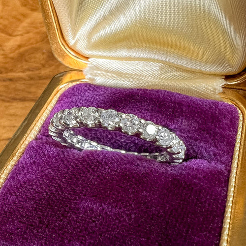 Vintage Diamond Eternity Band Ring sold by Doyle and Doyle an antique and vintage jewelry boutique