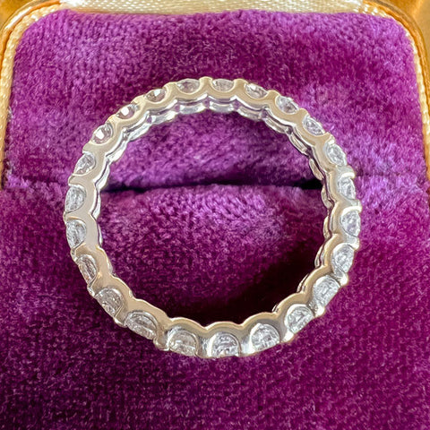 Vintage Diamond Eternity Band Ring sold by Doyle and Doyle an antique and vintage jewelry boutique