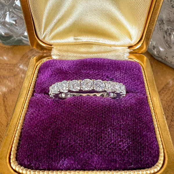 Vintage Diamond Eternity Band Ring sold by Doyle and Doyle an antique and vintage jewelry boutique