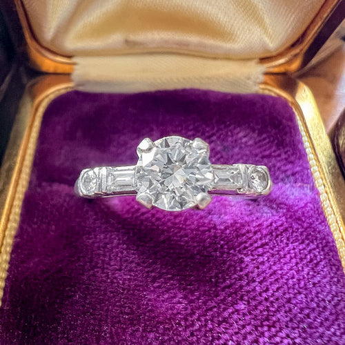 Vintage Diamond Engagement Ring, RBC 0.50ct sold by Doyle and Doyle an antique and vintage jewelry boutique