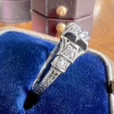 Vintage Diamond Engagement Ring, RBC 0.15ct, 12-15-32 sold by Doyle and Doyle an antique and vintage jewelry boutique