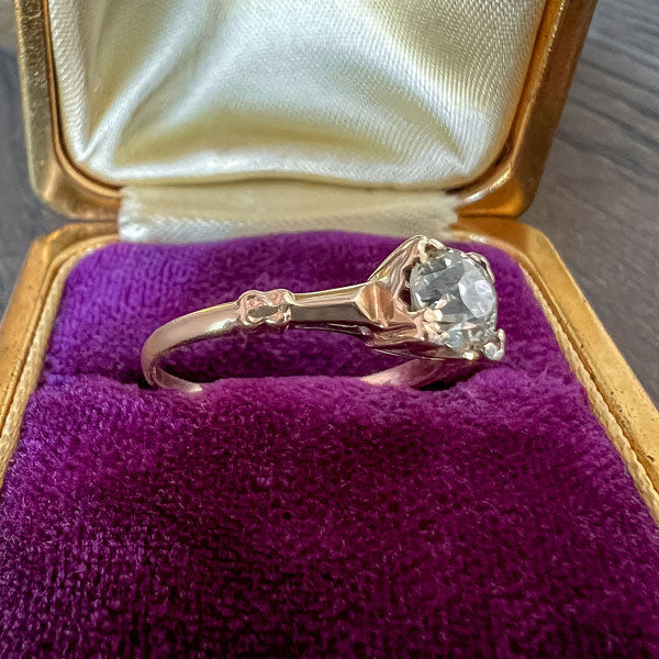 Vintage Diamond Engagement Ring, Old Euro 0.50ct sold by Doyle and Doyle an antique and vintage jewelry boutique