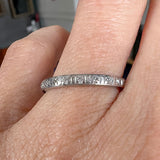 Art Deco Diamond Wedding Band Ring sold by Doyle and Doyle an antique and vintage jewelry boutique
