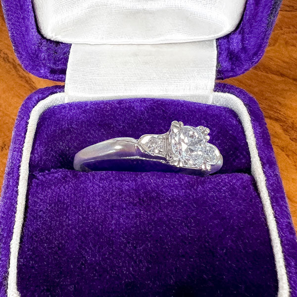 Vintage Engagement Ring, RBC 0.44ct. sold by Doyle and Doyle an antique and vintage jewelry boutique
