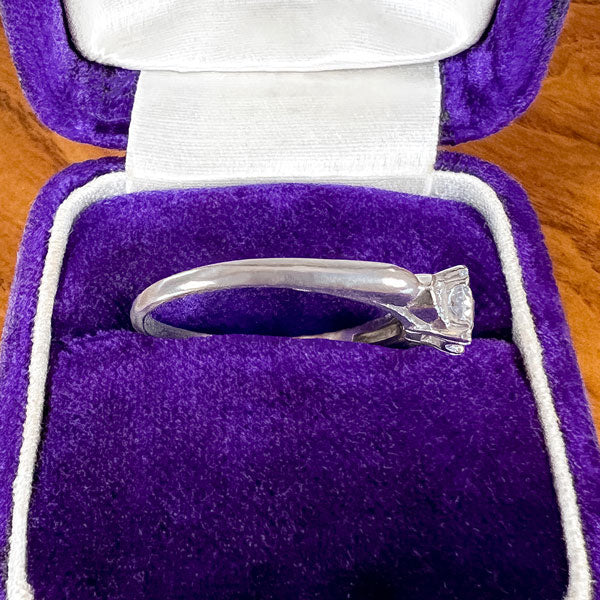 Vintage Engagement Ring, RBC 0.44ct. sold by Doyle and Doyle an antique and vintage jewelry boutique
