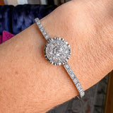 Art Deco Old European Cut Diamond Bracelet sold by Doyle and Doyle an antique and vintage jewelry boutique