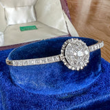 Art Deco Old European Cut Diamond Bracelet sold by Doyle and Doyle an antique and vintage jewelry boutique