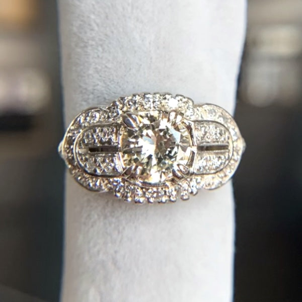 Vintage Diamond Engagement Ring, from Doyle & Doyle antique and vintage jewelry boutique
