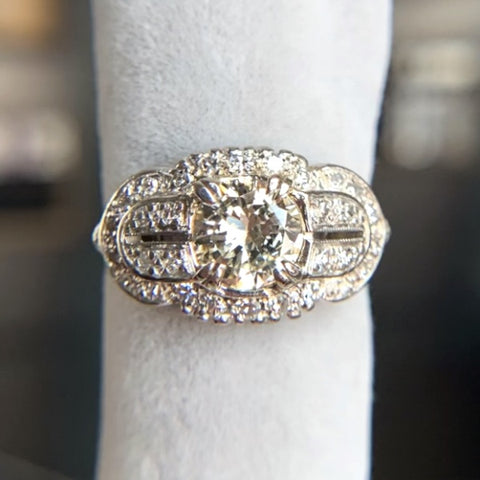 Vintage Diamond Engagement Ring, from Doyle & Doyle antique and vintage jewelry boutique