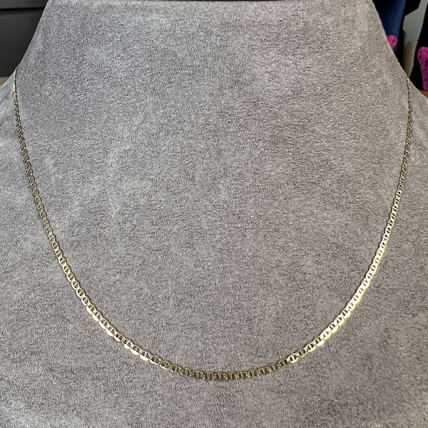 Vintage Fine Anchor Link Chain Necklace sold by Doyle and Doyle an antique and vintage jewelry boutique