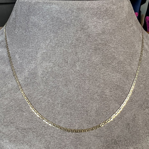 Vintage Fine Anchor Link Chain Necklace