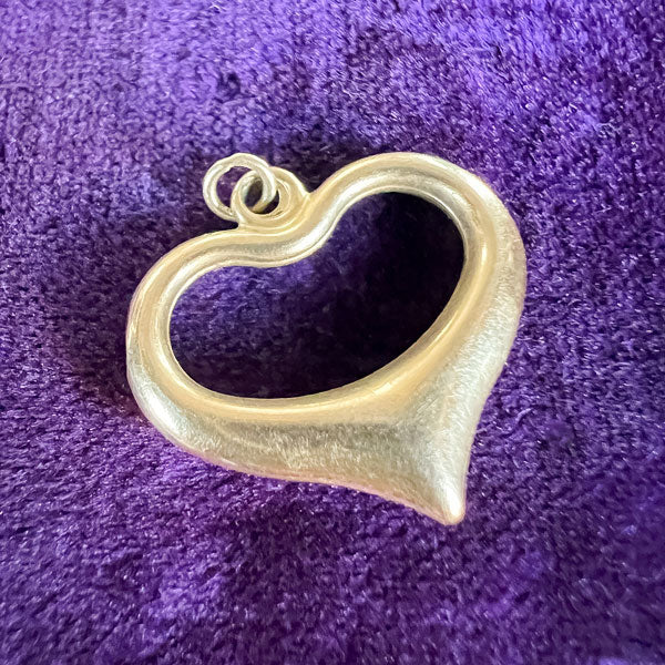 Vintage Heart Pendant sold by Doyle and Doyle an antique and vintage jewelry boutique