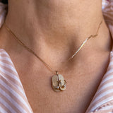 Vintage Diamond Flip Flop Pendant sold by Doyle and Doyle an antique and vintage jewelry boutique