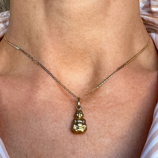 Vintage Buddha Pendant sold by Doyle and Doyle an antique and vintage jewelry boutique