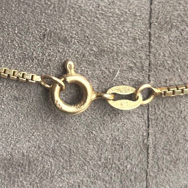 Vintage Box Chain sold by Doyle and Doyle an antique and vintage jewelry boutique