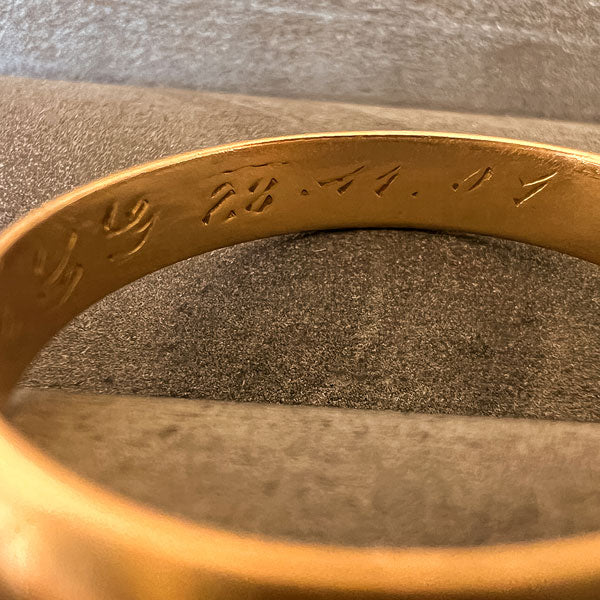 Vintage Wedding Band Ring sold by Doyle and Doyle an antique and vintage jewelry boutique