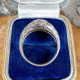 Vintage Filigree Engagement Ring, RBC 0.65ct sold by Doyle and Doyle an antique and vintage jewelry boutique