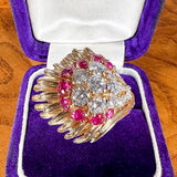 Retro Diamond & Ruby Ring, from Doyle & Doyle antique and vintage jewelry boutique