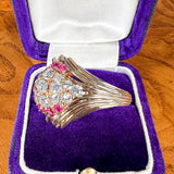 Retro Diamond & Ruby Ring, from Doyle & Doyle antique and vintage jewelry boutique