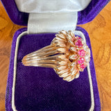 Retro Diamond & Ruby Ring sold by Doyle and Doyle an antique and vintage jewelry boutique