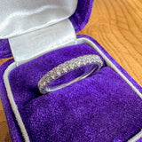 Vintage Diamond Wedding Band Ring sold by Doyle and Doyle an antique and vintage jewelry boutique