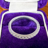 Vintage Diamond Wedding Band Ring sold by Doyle and Doyle an antique and vintage jewelry boutique