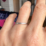 Vintage Platinum Wedding Band Ring sold by Doyle and Doyle an antique and vintage jewelry boutique