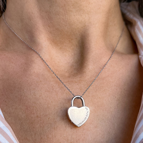Vintage Tiffany & Co Return to Heart Lock Necklace