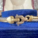 Estate Two-toned Heart Motif Bracelet sold by Doyle and Doyle an antique and vintage jewelry boutique