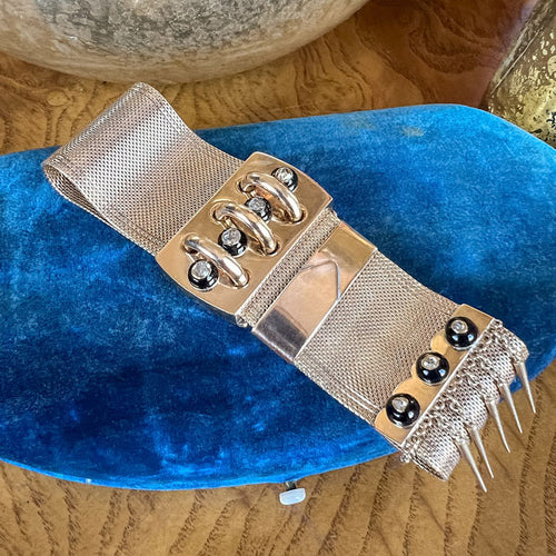Victorian Diamond Jarretiere Fringe Bracelet sold by Doyle and Doyle an antique and vintage jewelry boutique